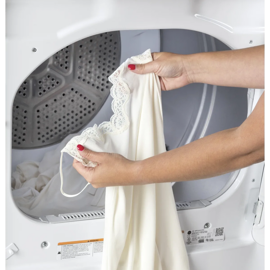 GE® 6.2 cu. ft. Capacity Aluminized Alloy Drum Electric Dryer GTX42EASJWW - Certified Refurbished