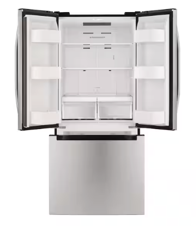 Vissani 30 in. 18.4 cu. ft. Standard-Depth French Door Bottom Freezer Refrigerator in Fingerprint Resistant Stainless Steel LookMDFDBM18SS6 - Scratch & Dent (Moderate)