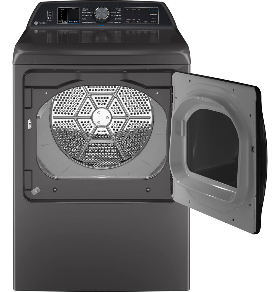 Pictures of GE Profile™ ENERGY STAR® 7.4 cu. ft. Capacity Smart aluminized alloy drum Gas Dryer with Sanitize Cycle and Sensor Dry GE9923 - PTD70GBPTDG - New In Box - Neu Appliance Outlet - Discount Appliance Outlet in Austin, Tx