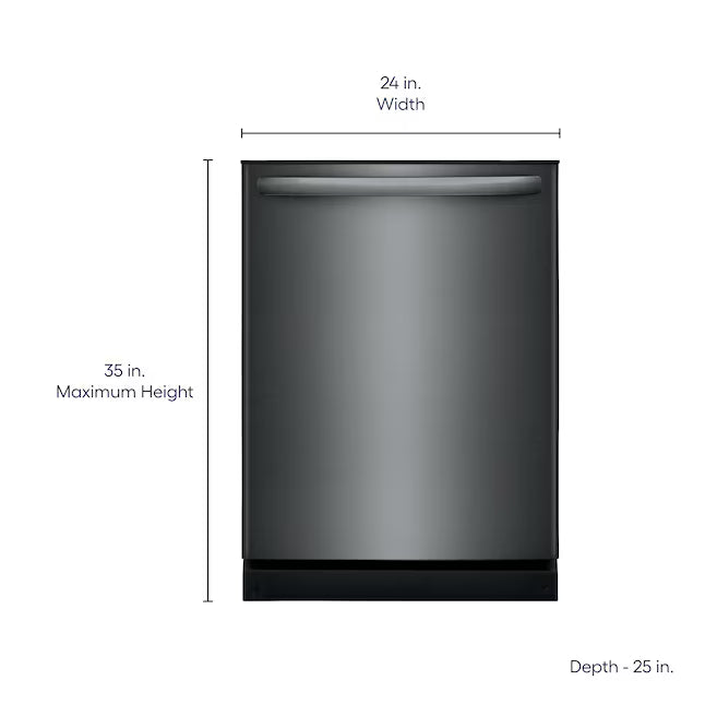 Frigidaire 24 in. Stainless Steel ENERGY STAR Frigidaire Top Control Built In Dishwasher with Three Spray Arms FDPH4316AD - Scratch & Dent (Moderate)