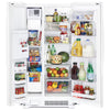 Whirlpool 24.6-cu ft Standard-Depth Side-by-Side Refrigerator with Ice Maker, Water and Ice Dispenser in White 22121485 - WRS315SDHW - Scratch & Dent (Minor)