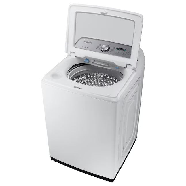 Samsung High Efficiency Large 4.9-cu ft Top-Load Washer in White WA49B5205AW - Certified Refurbished