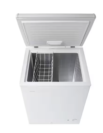 Pictures of Vissani 4.9 cu. ft. Manual Defrost Chest Freezer with LED Light Type in White Garage Ready 251312SD983 - DCM5QWWW - Open Box - Neu Appliance Outlet - Discount Appliance Outlet in Austin, Tx
