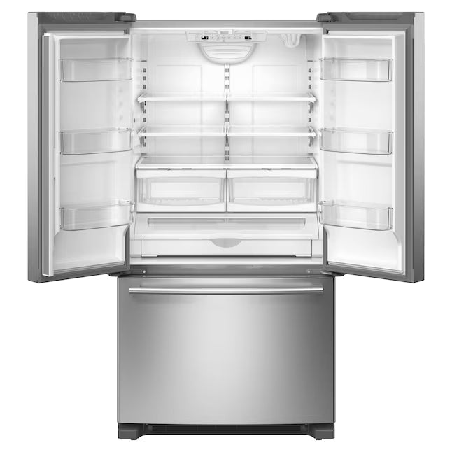 Maytag 25 cu. ft. French Door Refrigerator in Fingerprint Resistant Stainless Steel, Energy Star Certified MRFF4236RZ - Certified Refurbished