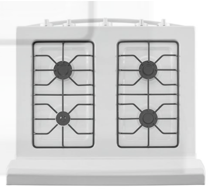 Pictures of Amana Gas 30" Range with Easy Clean Glass Door and Temp Assure Cooking System in White AGR4203MNW - Scratch and Dent (Minor) - Neu Appliance Outlet - Discount Appliance Outlet in Austin, Tx