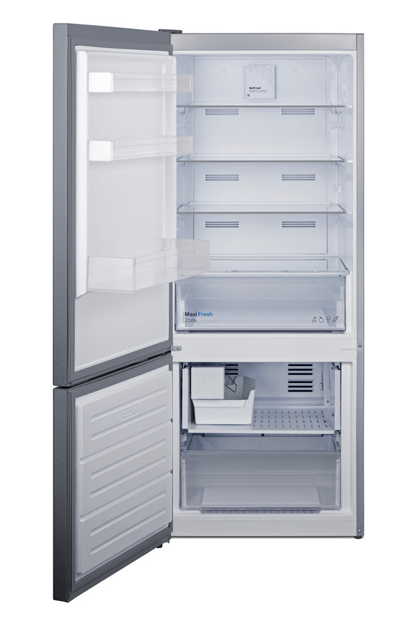 Summit 28" Wide Bottom Mount Refrigerator-Freezer with Icemaker FFBF154SSIMLHD - Scratch & Dent (Minor)