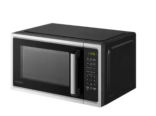 Vissani 0.9 cu. ft. 900-Watt Countertop Microwave in Stainless Steel EM0P02A2KJCL - Scratch & Dent (Minor)