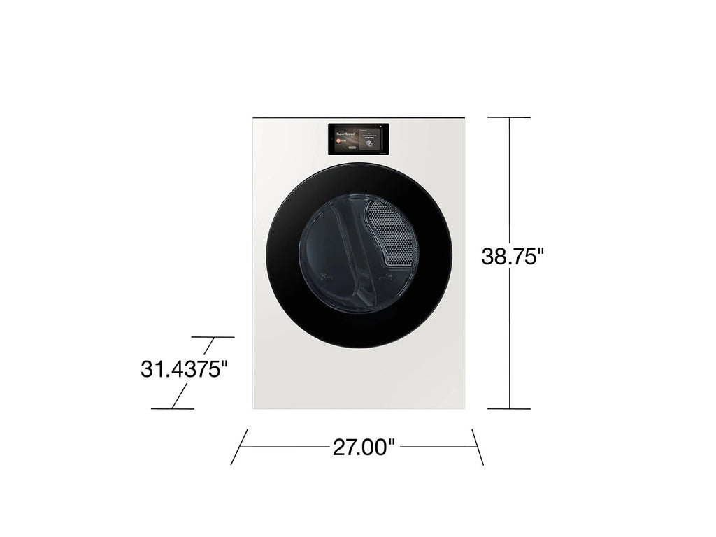 Pictures of Samsung Bespoke AI Laundry Electric Dryer in Ivory 22133SD197 - DV90F53AEYA3 - Scratch & Dent (Moderate) - Neu Appliance Outlet - Discount Appliance Outlet in Austin, Tx
