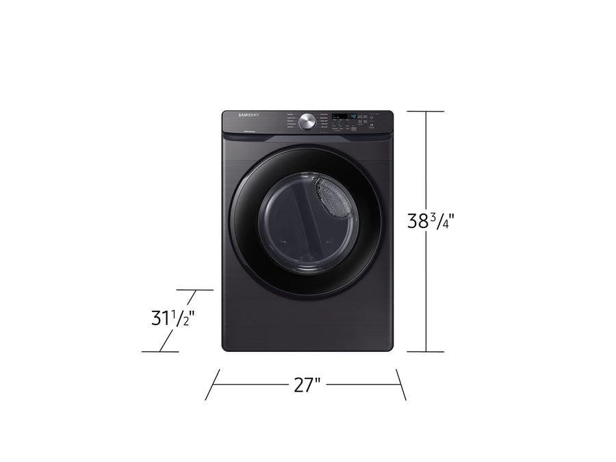 Samsung Frontload Brushed Black7.5 Cu. Ft.  Electric Dryer with Sensor Dry 31131SD53 - DVE45T6000V - Scratch & Dent (Minor)