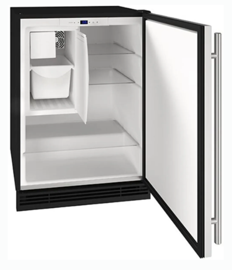 U-Line - 1 Class 4.2 Cu. Ft. Undercounter Refrigerator with Ice Maker in Stainless Steel UHRI124SS01A - Open Box