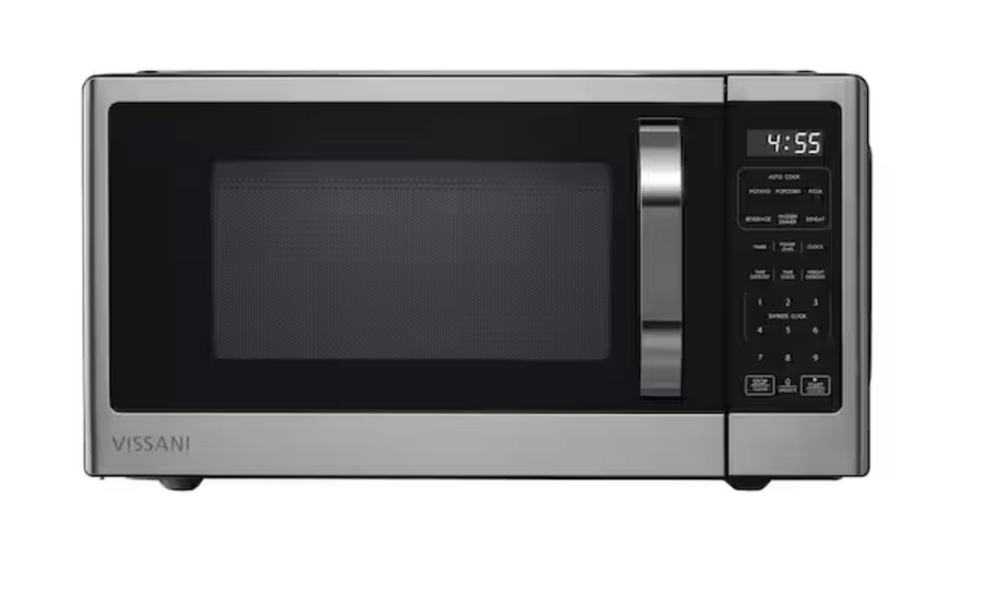 Vissani 1.1 cu. ft. Countertop Microwave in Fingerprint Resistant Stainless Steel VSCMWE11S2W-10 - Open Box