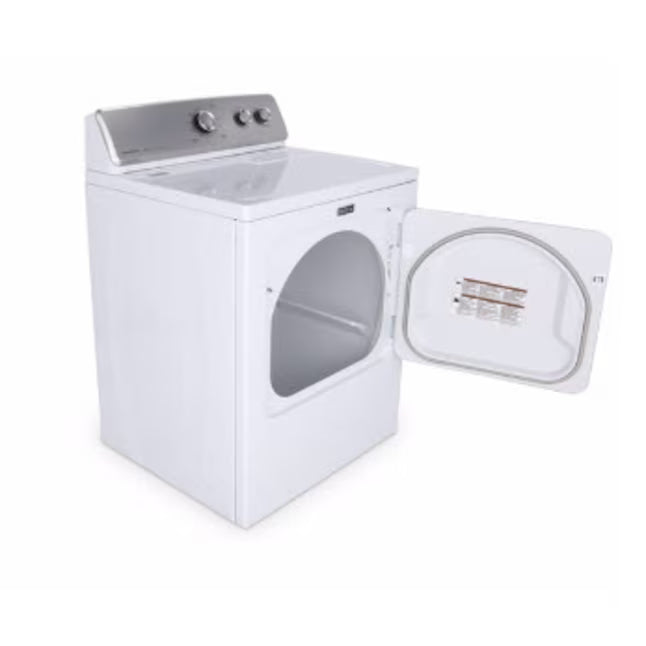 Maytag 29 Inch 7.0 cu. ft. Electric Dryer with 15 Drying Cycles, 4 Temperature Settings, Wrinkle Control Options and Heavy Duty Cycle 05121109 - MEDC215EW - Certified Refurbished