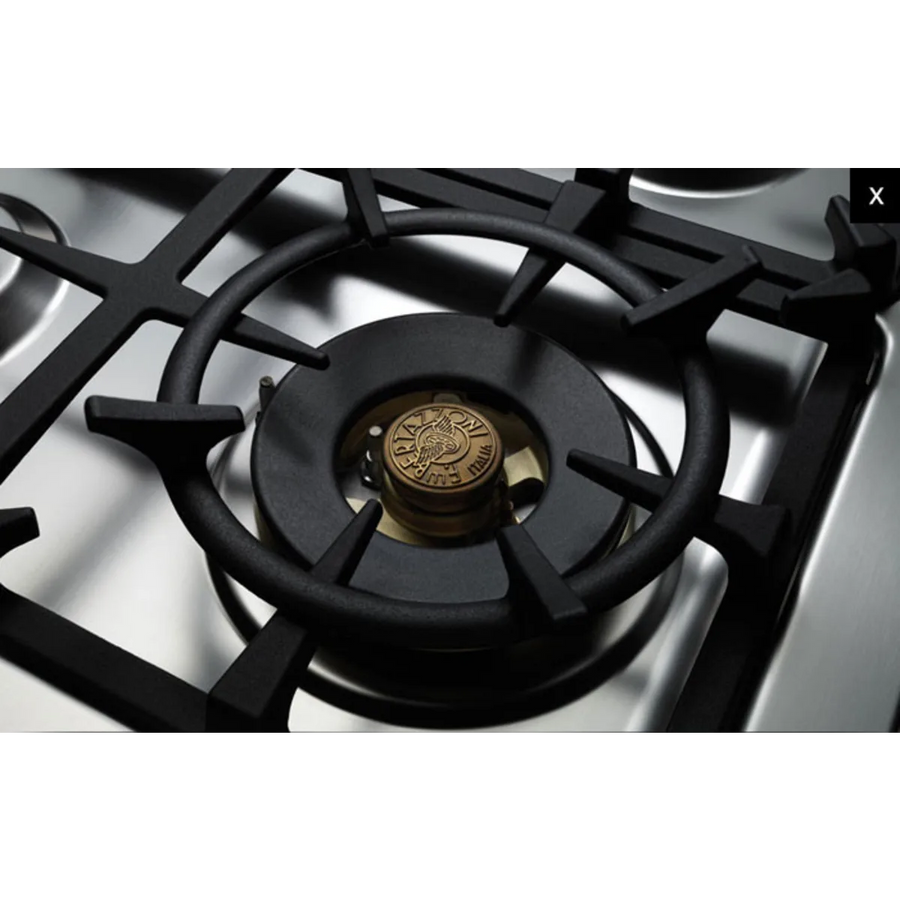 Bertazzoni Freestanding Double Oven Gas Convection Range in Black HER486GGASNE - Scratch & Dent (Minor)