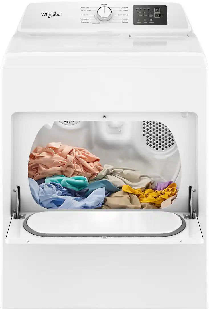 Whirlpool 7.0 cu. ft. Vented Front Load Gas Dryer in White with Adaptive Dry 25136SD622 - WGD4107SW - Scratch & Dent (Moderate)