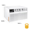 Pictures of Whirlpool 14000-BTU 700-sq ft 230-Volt White Through-the-Wall Air Conditioner with Remote 25133SD548 - WHAT142-2BW - New in Box - Neu Appliance Outlet - Discount Appliance Outlet in Austin, Tx