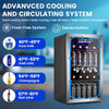 Pictures of COWSAR 17.5-in W 130 -Can Capacity Stainless Steel Freestanding Indoor Beverage Refrigerator with Glass Door 25139SD813 - W5899SSH - New in Box - Neu Appliance Outlet - Discount Appliance Outlet in Austin, Tx