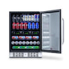Pictures of NewAir 23.5-in W 177 -Can Capacity Stainless Steel Built-in/Freestanding Indoor Beverage Refrigerator with Glass Door 251318SD1368 - ABR-1770 - Scratch & Dent (Minor) - Neu Appliance Outlet - Discount Appliance Outlet in Austin, Tx