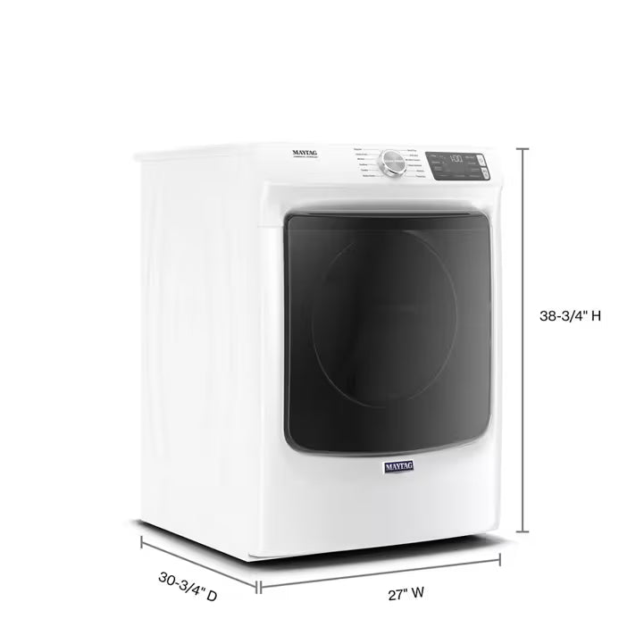 Maytag Stackable 7.3 cu. ft. Front Load Steam Gas Dryer with Extra Power and Quick Dry Cycle 31133SD162 - MGD6630HW - Scratch & Dent (Moderate)