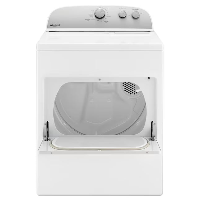 Whirlpool 3.8–3.9 Cu. Ft. Top Load Washer with 2 in 1 Removable Agitator and Soil Level Selection WTW4957PW - Scratch & Dent (Minor) and Whirlpool White Electric 7.0 Cu. Ft. Dryer with Auto Dry 16186 - WED4950HW - Scratch & Dent (Minor)