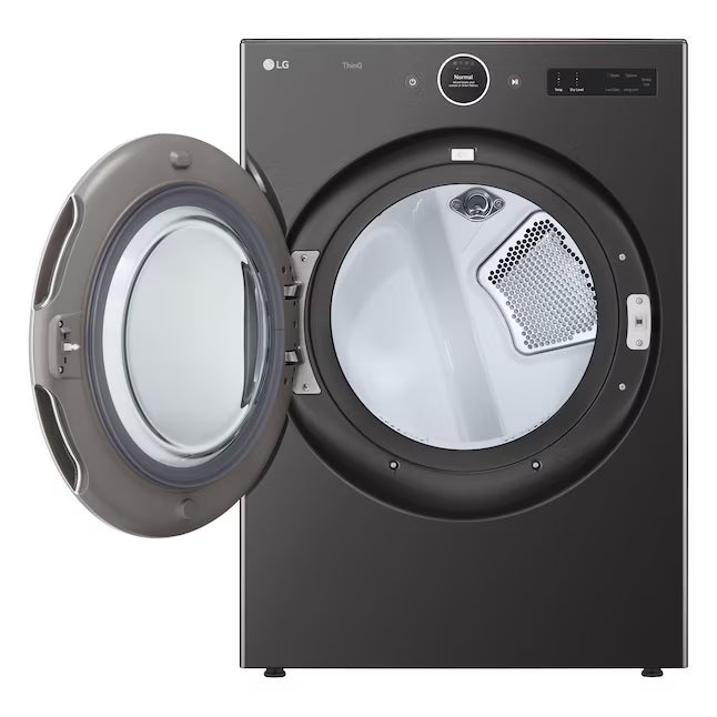 LG 4.5 cu. ft. Smart Front Load Washer with TurboWash® 360° and ezDispense® WM5700HVA - Scratch & Dent (Moderate) and 7.4 cu. ft. Ultra Large Capacity Smart Front Load Electric Dryer with Built-In Intelligence & TurboSteam® 16275 - DLEX6700B - Open Box
