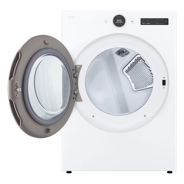 LG 7.4 cu. ft. Smart Front Load Electric Dryer with AI Sensor Dry & TurboSteam™ Technology DLEX6500W  - Open Box