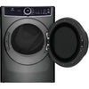 Electrolux Titanium Front Load 600 Series 4.5 Cu. Ft. Washer with Smartboost ELFW7637AT - Scratch & Dent (Minor) and Electrolux 8 cu. ft. vented Front Load Stackable 600 Series Electric Dryer in Titanium with LuxCare Dry 16245 - ELFE7637AT - Open Box