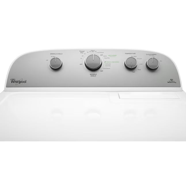 Whirlpool Top Load 3.8 Cu. Ft. Washer with Removable Agitator in White WTW4957PW - Certified Refurbished and Whirlpool 7-cu ft Electric Dryer in White WED5000DW - Certified Refurbished