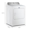 Pictures of Maytag 7.0 Cu Ft. Load Electric Dryer with Extra Power and Pet Pro Option 6SD38 - MED5605RW - Scratch & Dent (Minor) - Neu Appliance Outlet - Discount Appliance Outlet in Austin, Tx