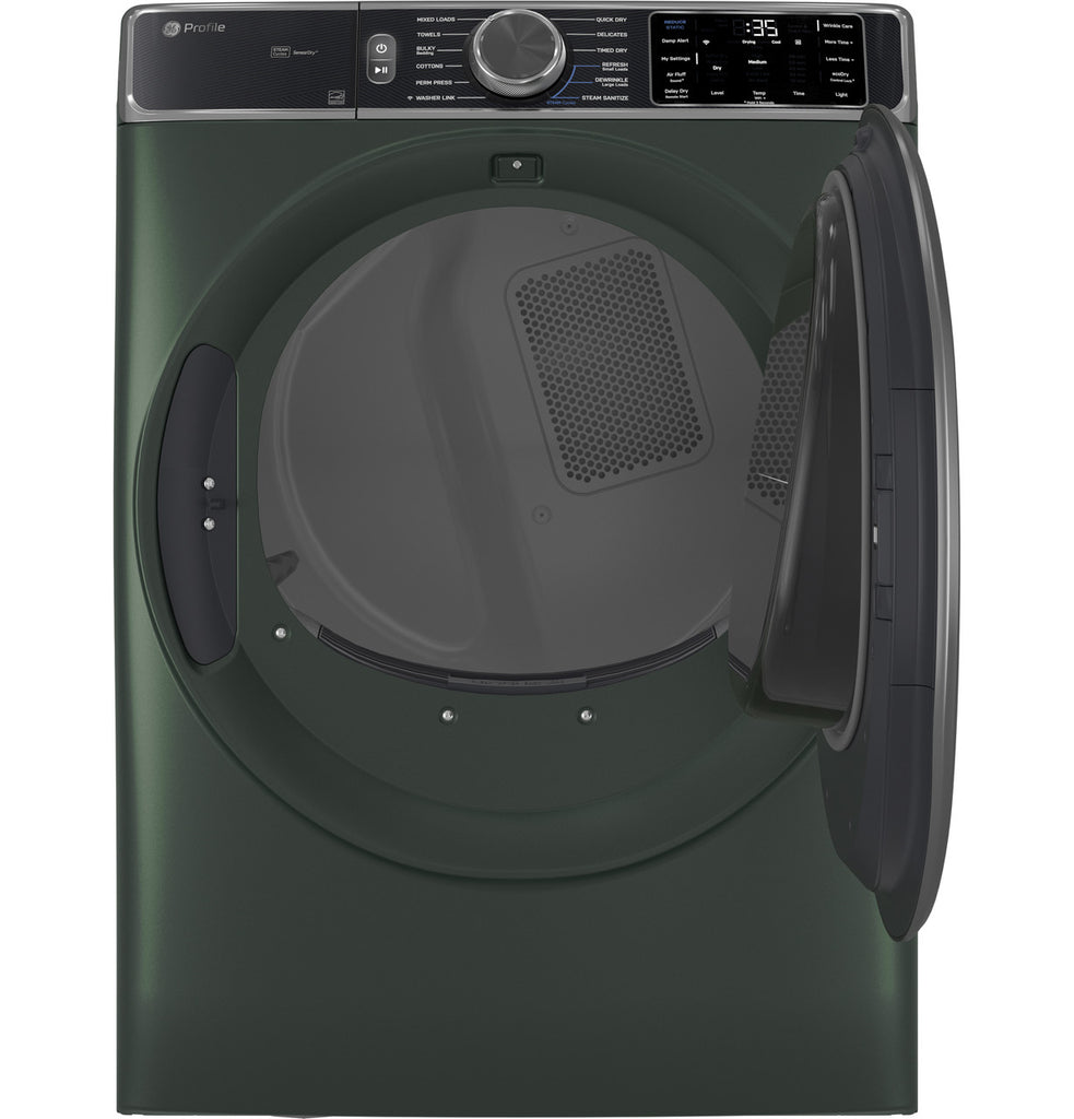 Pictures of GE Profile™ 5.5 cu. ft. Capacity Smart Front Load with Smart Wash & Smart Rinse PFW955SPWGN - New in Box and GE Profile™ ENERGY STAR® 7.8 cu. ft. Capacity Smart Front Load Electric Dryer with Steam and Sanitize Cycle GE9862E - PFD95ESPWGN - New in Box - Neu Appliance Outlet - Discount Appliance Outlet in Austin, Tx