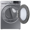Samsung 4.5 cu. ft. Large Capacity Smart Front Load Washer with Super Speed Wash in Platinum WF45B6300AP - Scratch & Dent (Minor) and Samsung 7.5 cu. ft. Front Load Electric Dryer with Steam 16135 - DVE45B6300P - Scratch & Dent (Minor)