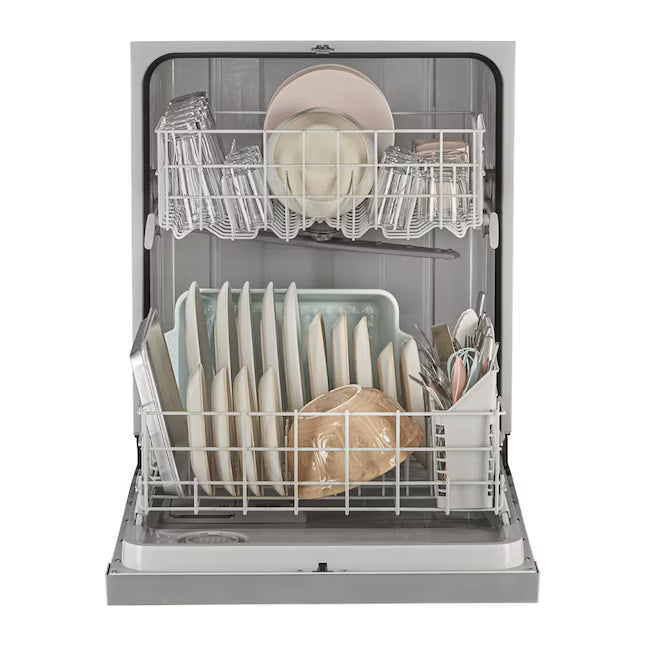 Whirlpool Front Control Built-In Dishwasher with Boost Cycle and 57 dBA in Stainless Steel 22137SD377 - WDF341PAPM - Scratch & Dent (Minor)