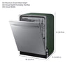 Pictures of Samsung 24 in. Built-In Tall Tub 51 dBA Dishwasher in Fingerprint Resistant Stainless Steel with 3rd Rack and AutoRelease Door 25SD051 - DW80CG4051SR - Scratch & Dent (Major) - Neu Appliance Outlet - Discount Appliance Outlet in Austin, Tx