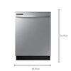 Pictures of Samsung Digital Touch Control 55 dBA Dishwasher in Stainless Steel 05CR71 - DW80R2031US - Scratch & Dent (Minor) - Neu Appliance Outlet - Discount Appliance Outlet in Austin, Tx