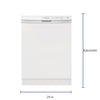 Pictures of Frigidaire 24 In. in. Front Control Built-In Tall Tub Dishwasher in White with 3-Cycles, 55 dBA 20534SD696 - FFCD2413UW - Scratch & Dent (Moderate) - Neu Appliance Outlet - Discount Appliance Outlet in Austin, Tx