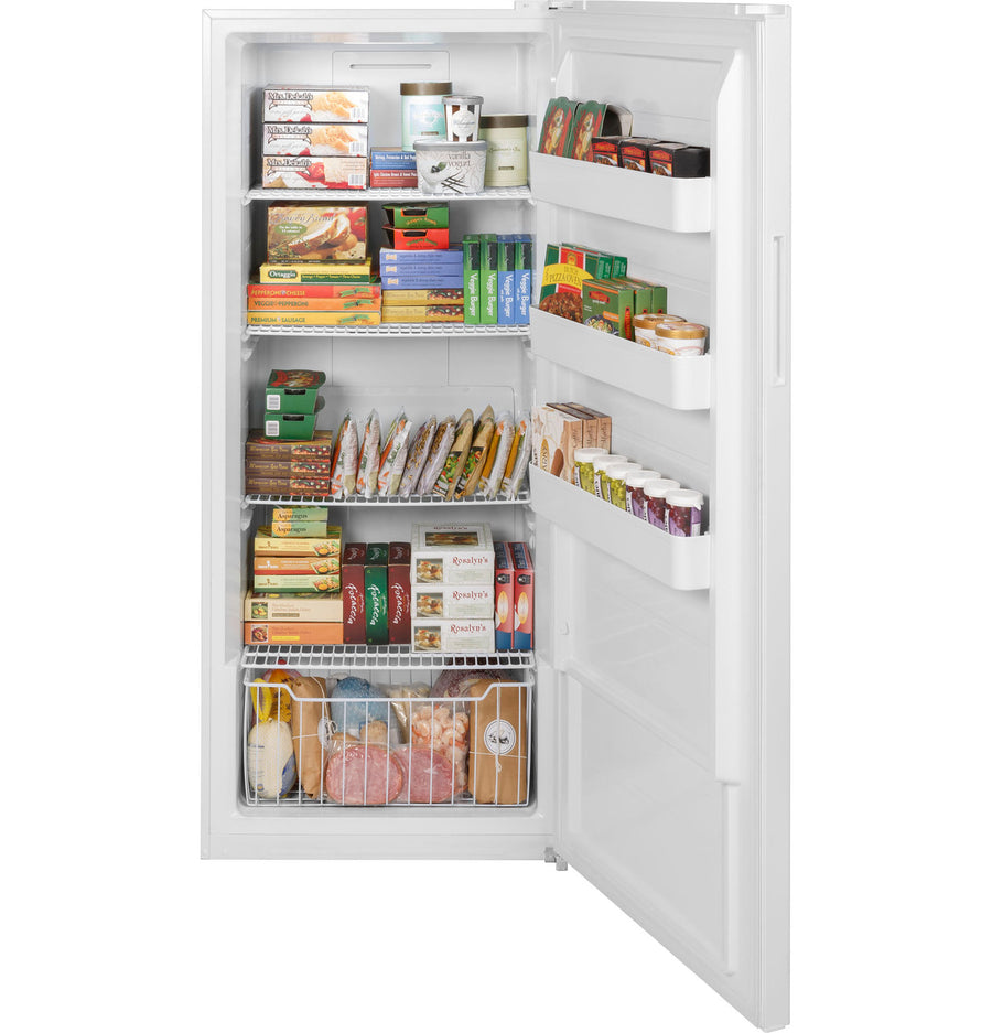 GE 21.3 Cu. Ft. Frost-Free Garage Ready Standup  Upright Freezer 25137SD693 - FUF21QRRWW - Scratch & Dent - Minor