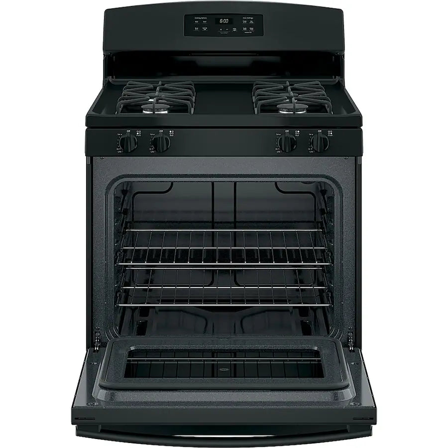 GE® 30" Free-Standing Gas Range in Black GE9881 - JGBS60DEKBB - New In Box
