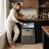 Pictures of SIMZLIFE 17.5 in. 100 lb./24H Freestanding/Undercounter Commercial Ice Maker in Stainless Steel, Full Size Cubes, NSF Certified 25135SD663 - IM-02 - New in Box - Neu Appliance Outlet - Discount Appliance Outlet in Austin, Tx