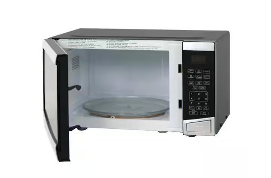 Avanti 0.9 cu. ft. 19 in. W Countertop Microwave in Stainless Steel 251317SD1274 - MT09V3S - Scratch & Dent (Minor)