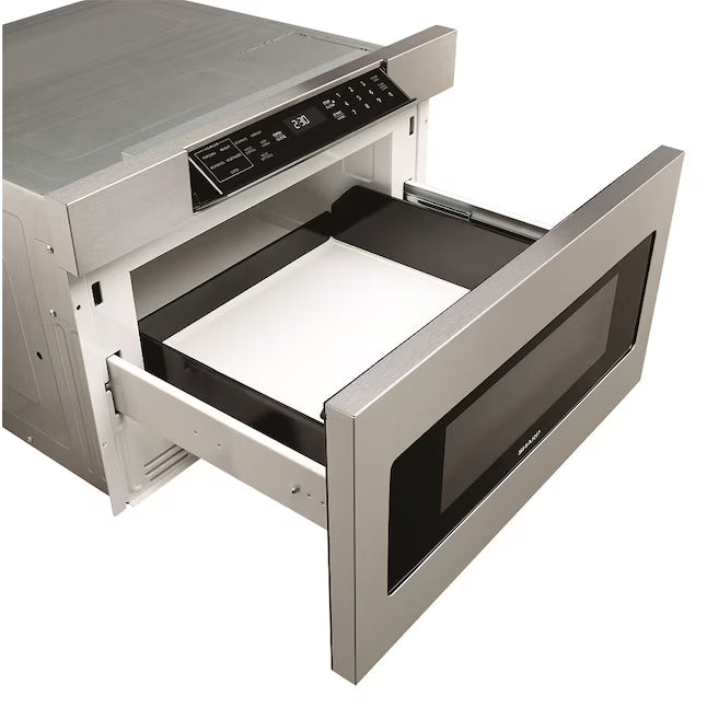 Sharp 24 in. 1.2 cu. ft. 950W Sharp Stainless Steel Microwave Drawer Oven SMD2470ASY - New in Box
