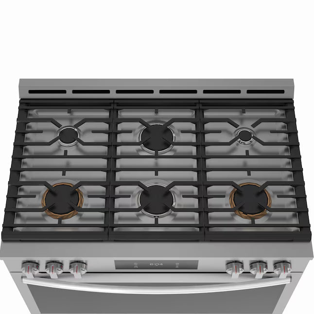 Frigidaire Gallery Stainless Steel 36" Gas Range with Quick Preheat + Air Fry 20132SD308 - GCFG3661AF - Scratch & Dent (Moderate)