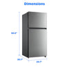 Pictures of Midea 18 Cu. Ft. Stainless Garage Ready Top Freezer Refrigerator in Stainless Steel 22231SD328 - MRT18D3BST - Scratch & Dent (Major) - Neu Appliance Outlet - Discount Appliance Outlet in Austin, Tx