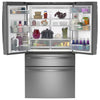 Pictures of GE Profile 28.7 cu. ft. 4-Door French Door Refrigerator in Stainless Steel with Dual-Dispense Autofill Pitcher 22136SD342 - PGE29BYTFS - Scratch & Dent (Moderate) - Neu Appliance Outlet - Discount Appliance Outlet in Austin, Tx