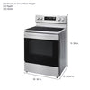 LG 6.3 cu. ft. Smart Wi-Fi Enabled Fan Convection Electric Range with Air Fry & EasyClean® 25131SD290 - LREL6323S - Scratch & Dent (Minor)