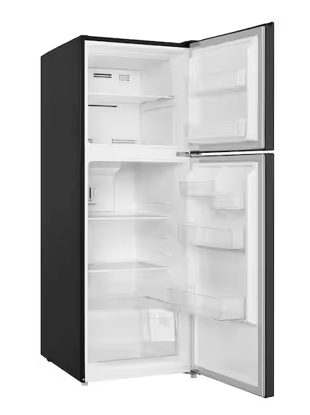 Pictures of Vissani Black Top Freezer 10.1 Cu. Ft. Refrigerator with No Frost Design 25SA245 - MDTF10BK - Scratch and Dent (Moderate) - Neu Appliance Outlet - Discount Appliance Outlet in Austin, Tx