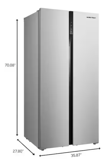 Hamilton Beach 20.6 cu. ft. Counter Depth Side by Side Refrigerator 26CR002 - HBF2064/HZ4602 - Scratch & Dent - Minor