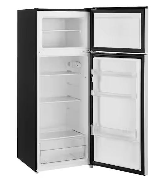 Vissani 7.2 cu. ft. Top Freezer Refrigerator in Fingerprint Resistant Stainless Steel Look 221311SD1002 - MDTF7SSES4 - Open Box