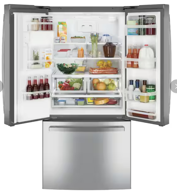 GE® ENERGY STAR® 23.6 Cu. Ft. French-Door Refrigerator 25SD032 - GFE24JYKFS - Scratch & Dent (Minor)