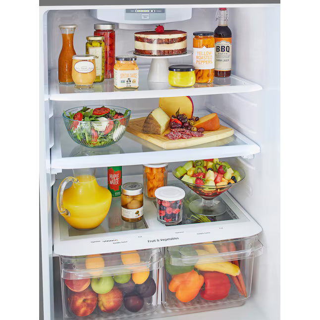 LG 20 cu. ft. 30 Inch Wide Top Freezer Refrigerator in Stainless Steel 21SD008 - LTCS20020S - Scratch & Dent (Minor)