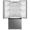 Midea 18 cu. ft. 30" Wide French Door Refrigerator in Stainless Steel 3SD891 - MRF18B4AST - Scratch & Dent (Minor)
