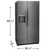 Frigidaire Gallery 22 Cu. Ft. 36" Counter-Depth Side-by-Side Refrigerator 3SD1065 - GRSC2352AD - Scratch & Dent (Moderate)